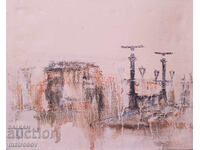 Velin Petrov, pictură în ulei, peisaj