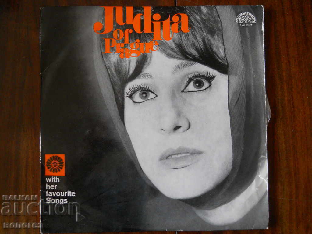 Αυτόγραφος δίσκος γραμμοφώνου "Judita of Prague". Αυτόγραφος δίσκος γραμμοφώνου "Judita of Prague".