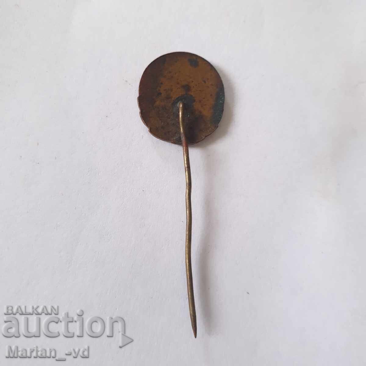 Livrarea Emblemă regală emailată, bronz Livrarea Emblemă regală emailată, bronz