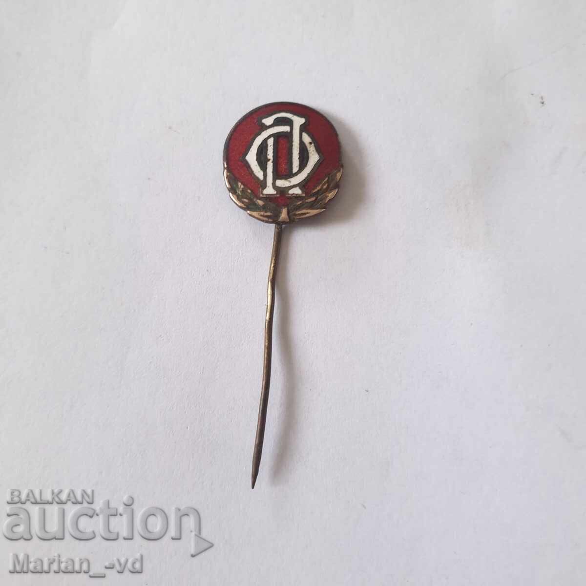 Emblemă regală emailată, bronz Emblemă regală emailată, bronz