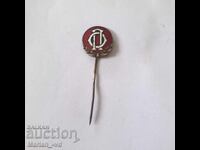 Emblemă regală emailată, bronz