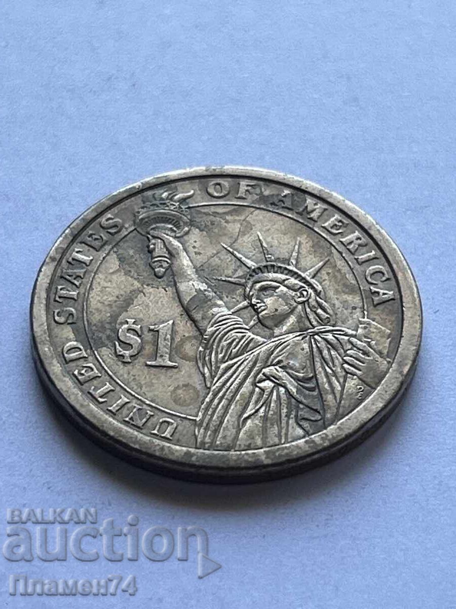 1 dolar 2007 SUA James Madison cu preț 4.00 BGN | € 2.05