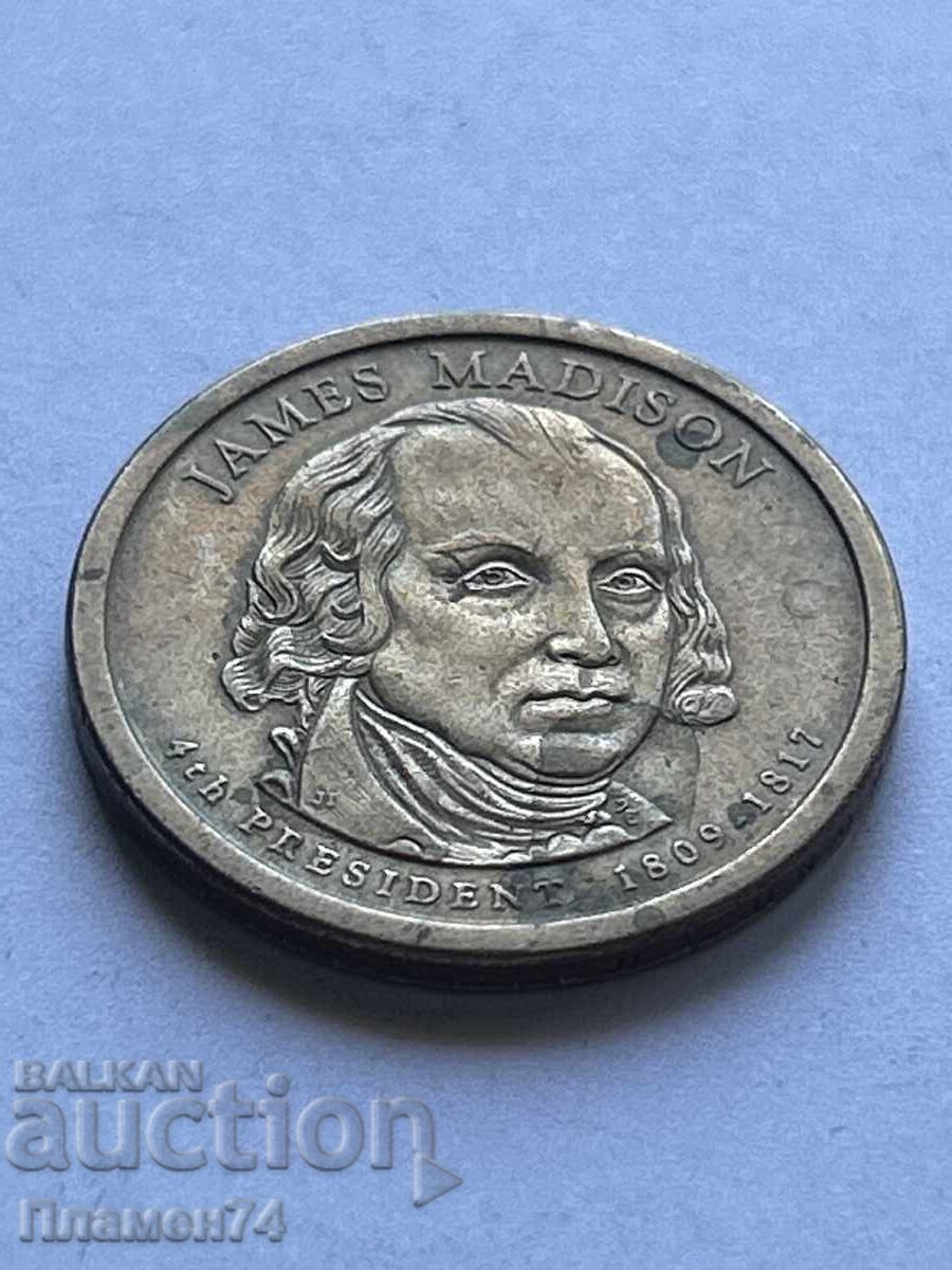1 dolar 2007 SUA James Madison