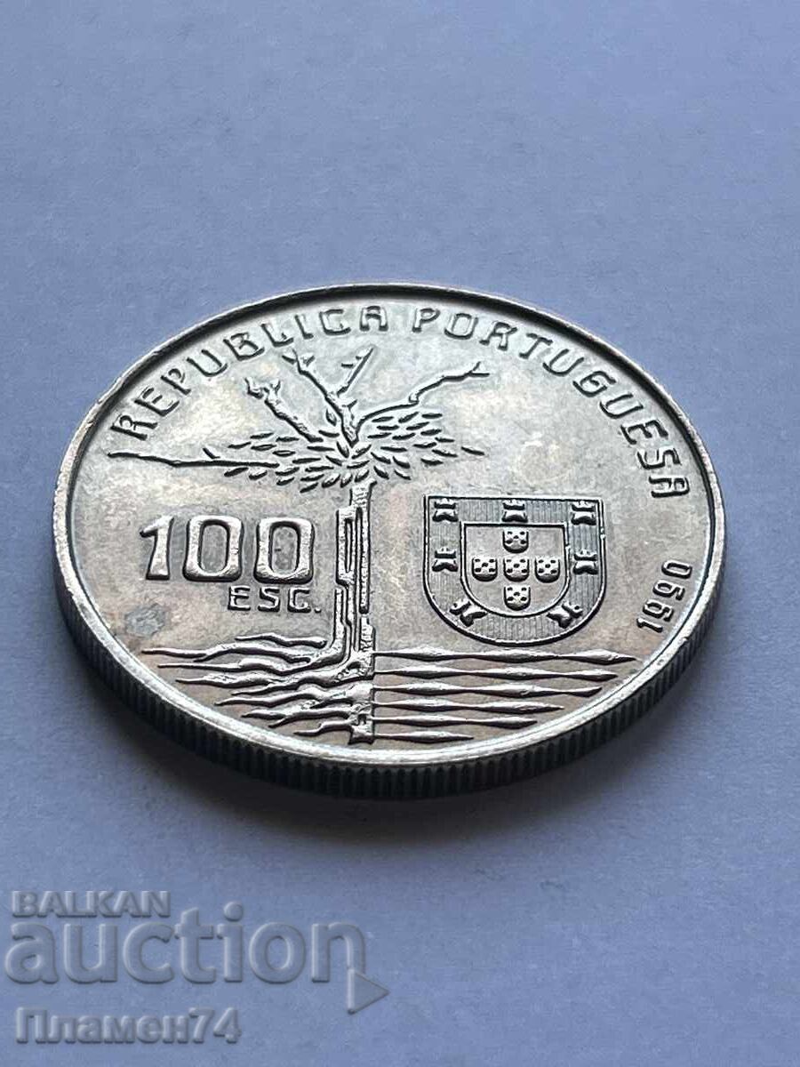 100 ескудо 1990 Португалия Камило Кастелу Бранку 100 ескудо 1990 Португалия Камило Кастелу Бранку