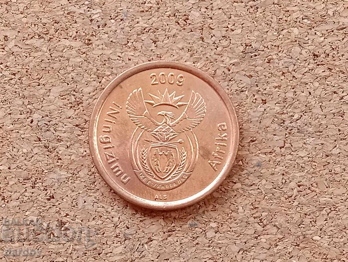 ЮАР, 5 цента 2009 г. с цена 0.90 лв. | € 0.46