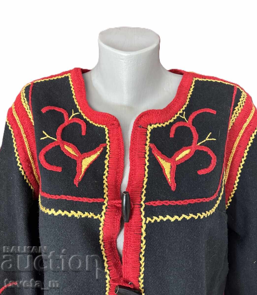 Woolen women's outerwear with hand-embroidered folk costume with price 65.00 BGN | € 33.23