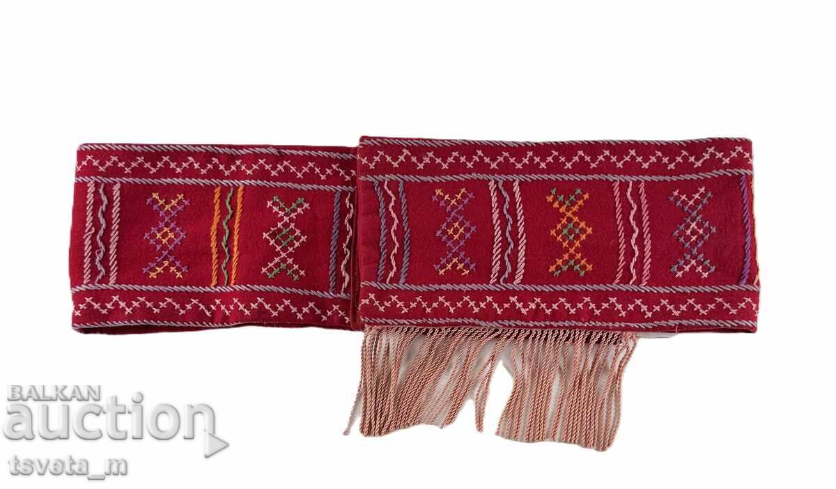 Woolen belt with hand-embroidered folk costume with price 35.00 BGN | € 17.90 Woolen belt with hand-embroidered folk costume with price 35.00 BGN | € 17.90