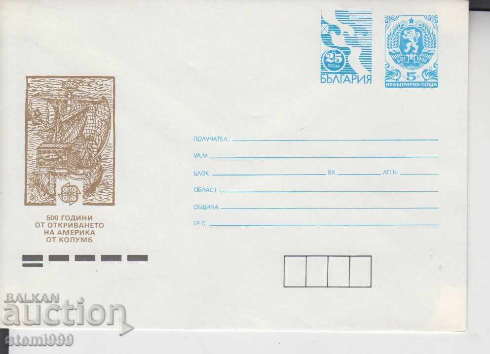 Envelope America Columbus Envelope America Columbus