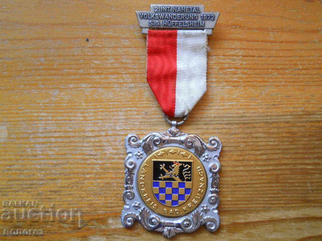 Μετάλλιο Διεθνούς Τουριστικής Εκστρατείας - Γερμανία 1972 με τιμή 10.00 BGN | € 5.11 Μετάλλιο Διεθνούς Τουριστικής Εκστρατείας - Γερμανία 1972 με τιμή 10.00 BGN | € 5.11