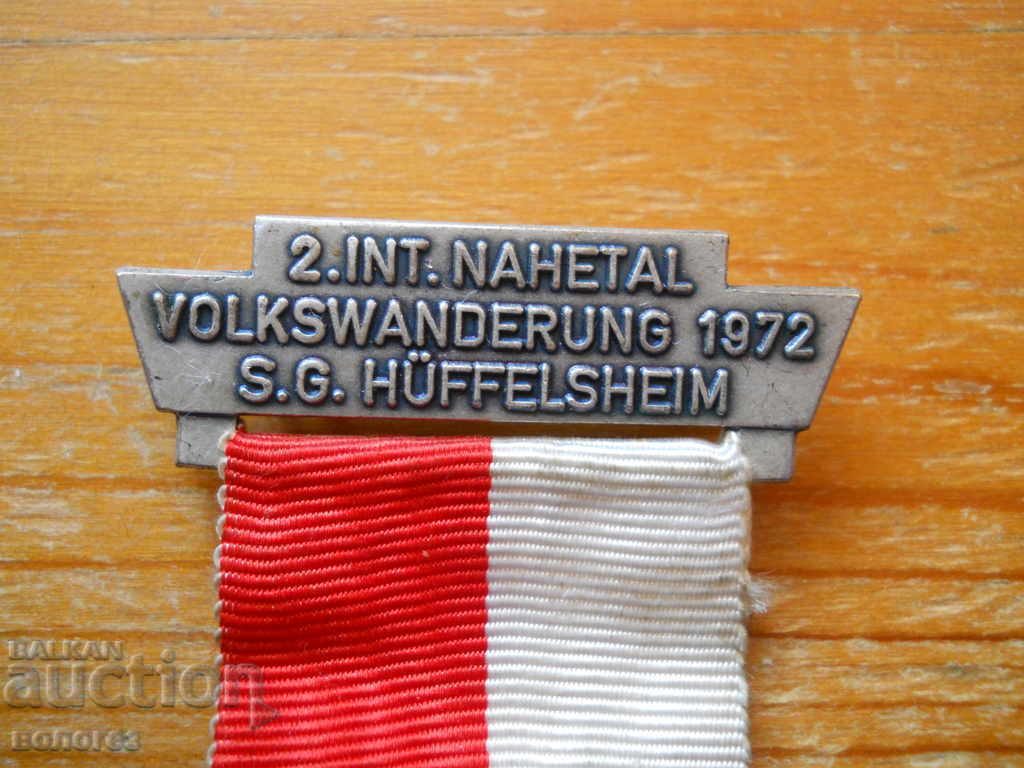 Δημοπρασία Μετάλλιο Διεθνούς Τουριστικής Εκστρατείας - Γερμανία 1972 Δημοπρασία Μετάλλιο Διεθνούς Τουριστικής Εκστρατείας - Γερμανία 1972