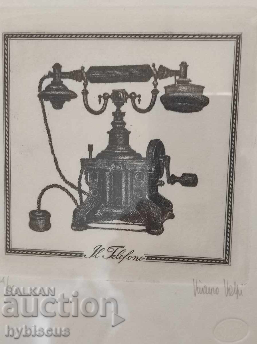 Vincenzo Volpe (1954- ) gravură originală cu preț € 35.00 | 68.45 BGN