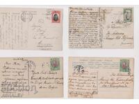 1907-12 4 Pieces Postcards (Used)
