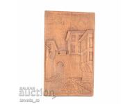 Panou de perete lucrat manual sculptură în lemn Hisar Kapia Plovdiv