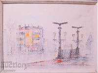 Velin Petrov, pictură în ulei, peisaj