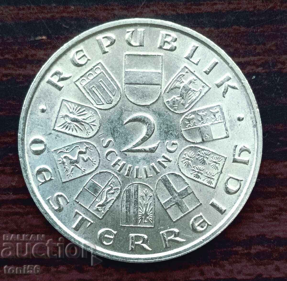 Austria 2 Schilling 1929 - Silver UNC with price 35.00 BGN | € 17.90