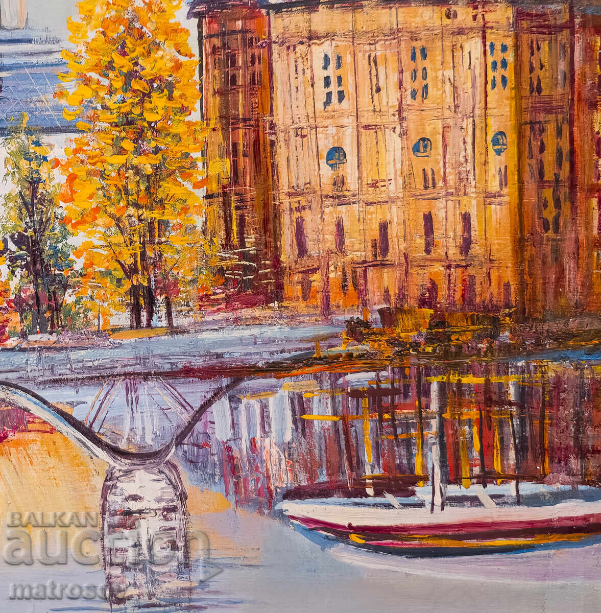 Boris Tsanov Oil Painting, Landscape of Paris - 6