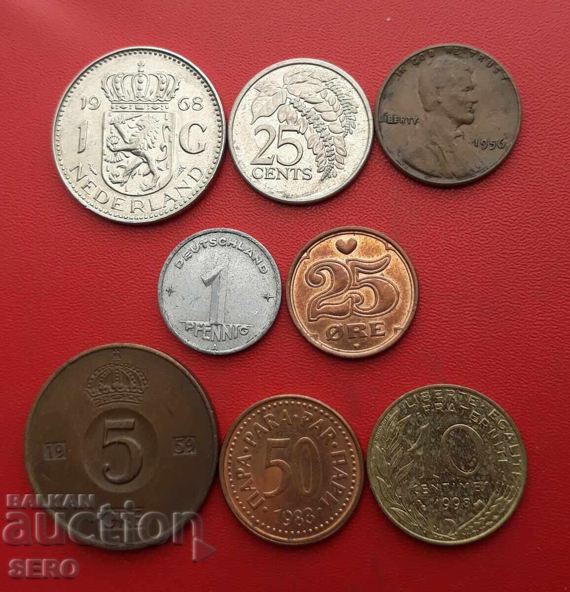 Смесен лот от 8 монети