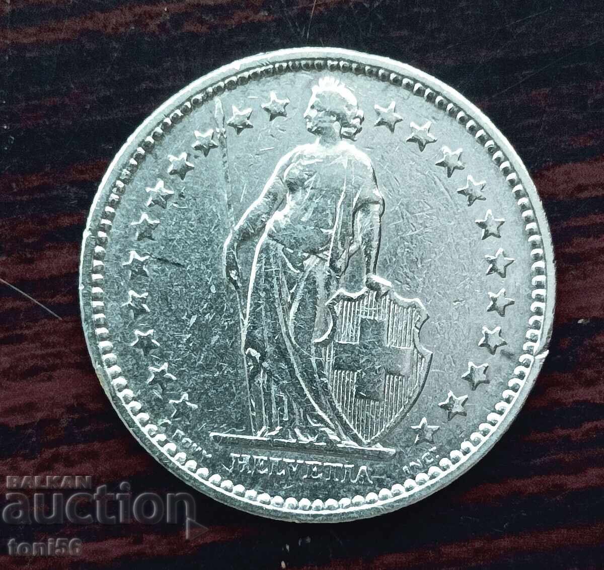 Швейцария 2 франка 1904 с цена 35.00 лв. | € 17.90 Швейцария 2 франка 1904 с цена 35.00 лв. | € 17.90