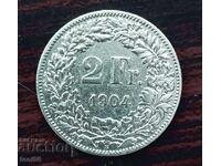 Ελβετία 2 φράγκα 1904