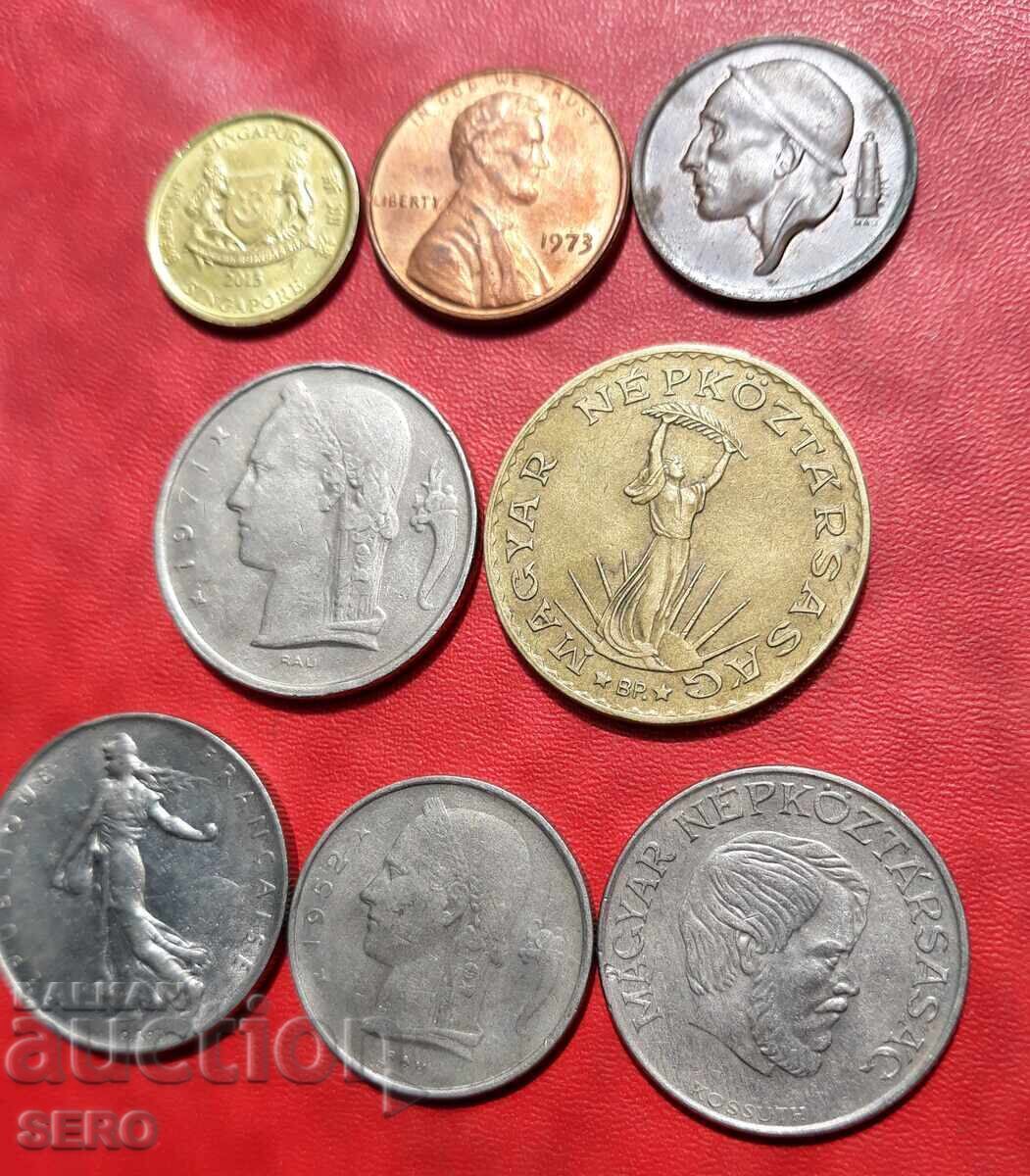 Lot mixt de 8 monede cu preț 1.00 BGN | € 0.51