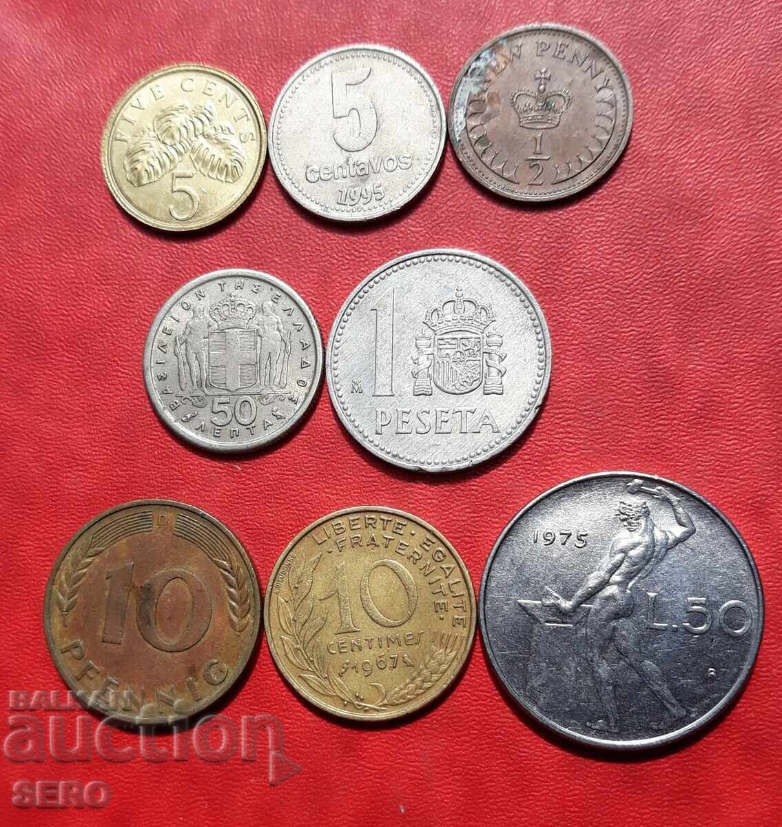 Mixed lot of 8 coins Mixed lot of 8 coins
