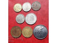 Mixed lot of 8 coins