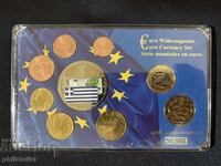 Grecia 2004-2009 - Set euro de la 1 cent la 2 euro + medalie UNC