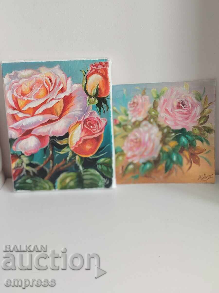 Auction  Two oil paintings