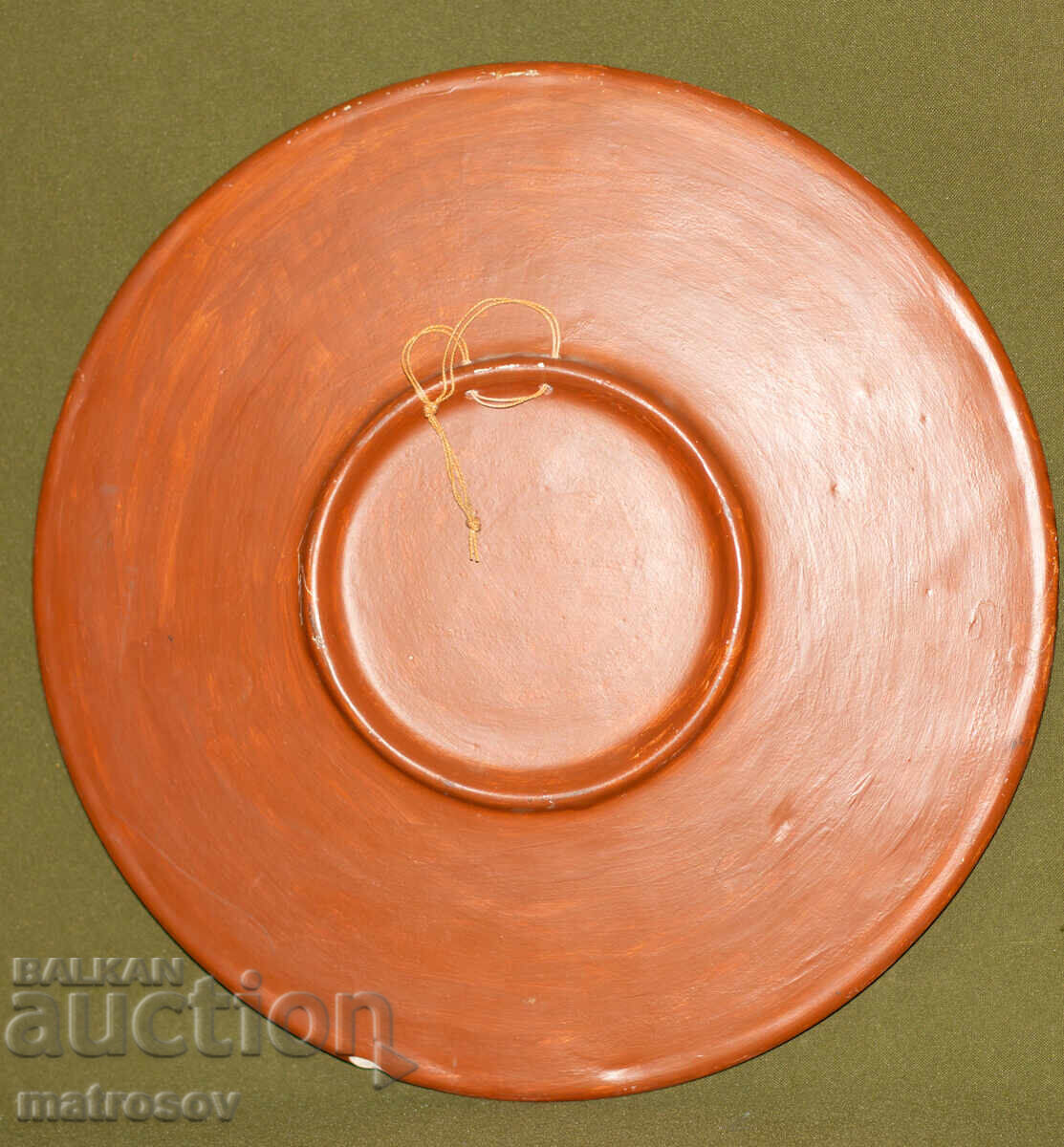 Ръчно рисувана декоративна керамична чиния - 7