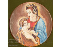 Farfurie ceramică decorativă pictată manual