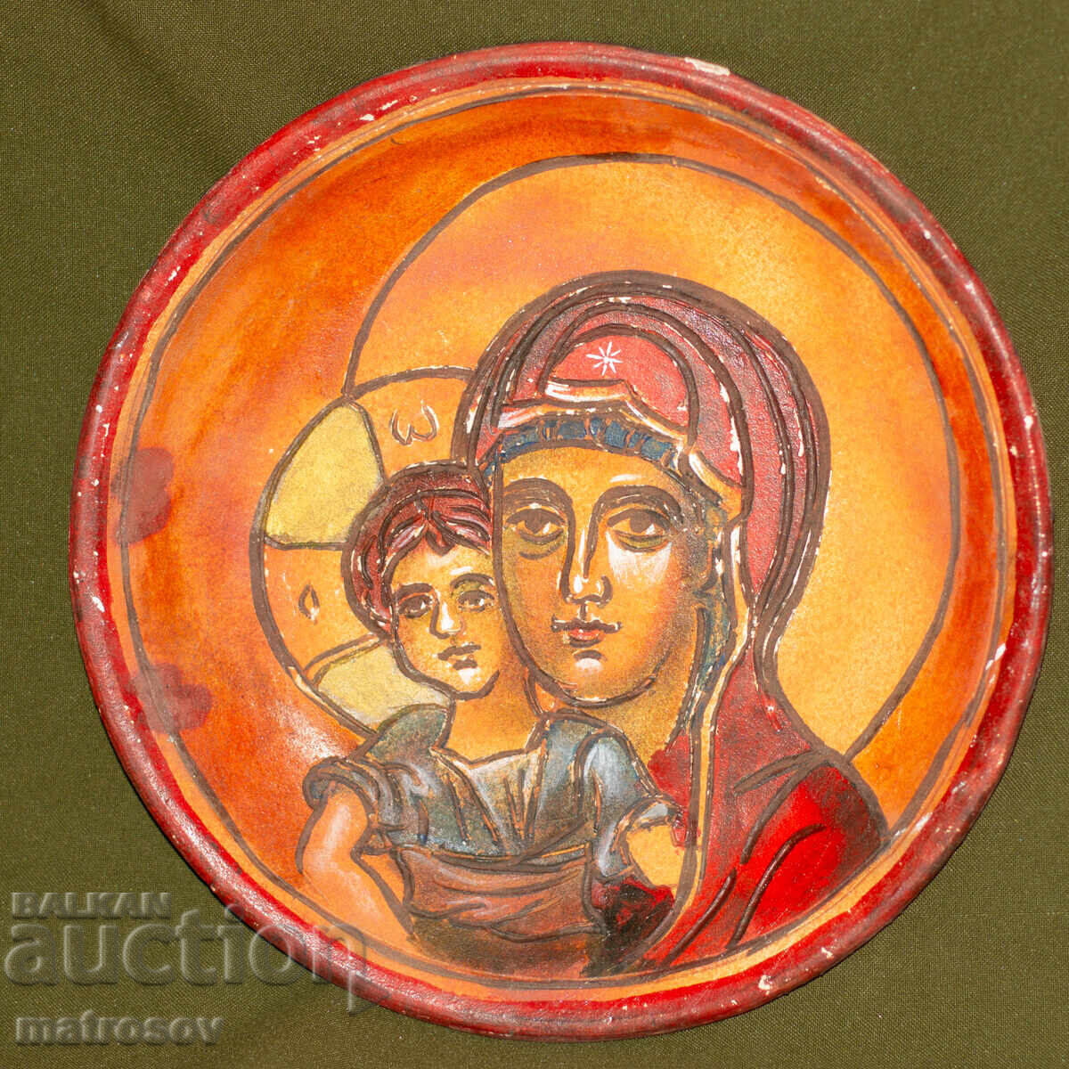 Χειροποίητο διακοσμητικό κεραμικό πιάτο με τιμή 130.00 BGN | € 66.47