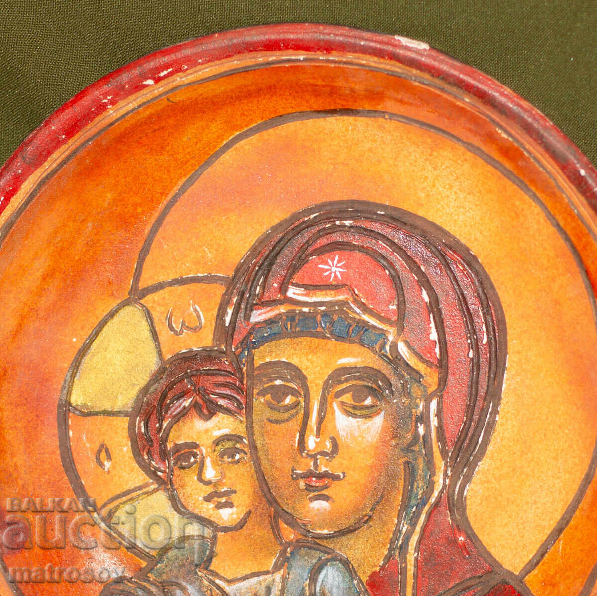 Δημοπρασία Χειροποίητο διακοσμητικό κεραμικό πιάτο