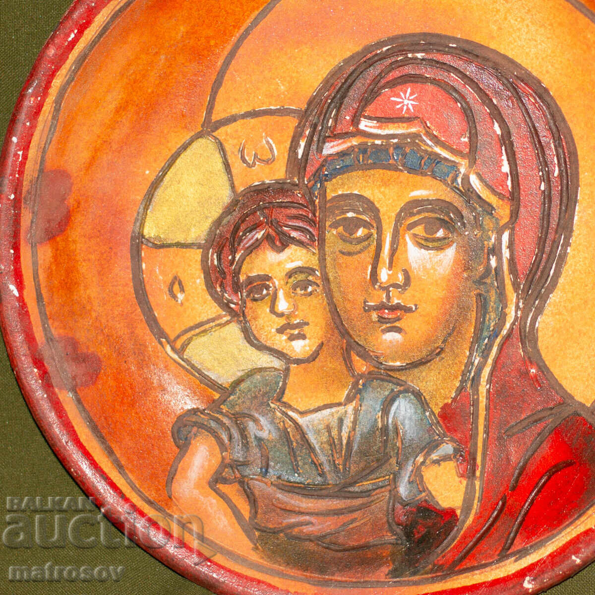 Παράδοση Χειροποίητο διακοσμητικό κεραμικό πιάτο