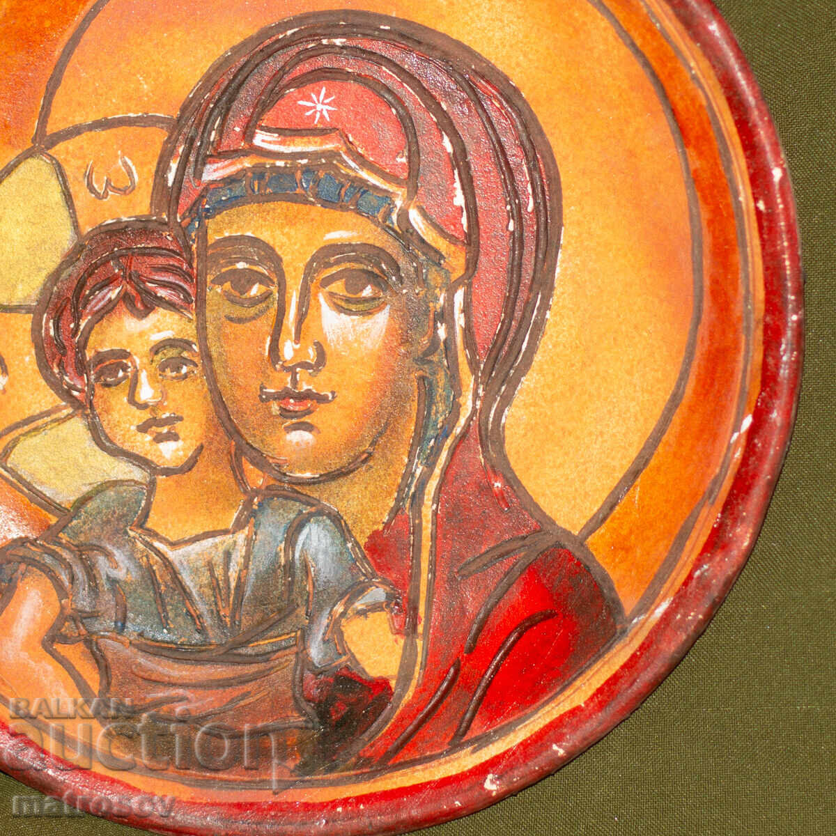 Χειροποίητο διακοσμητικό κεραμικό πιάτο - 5