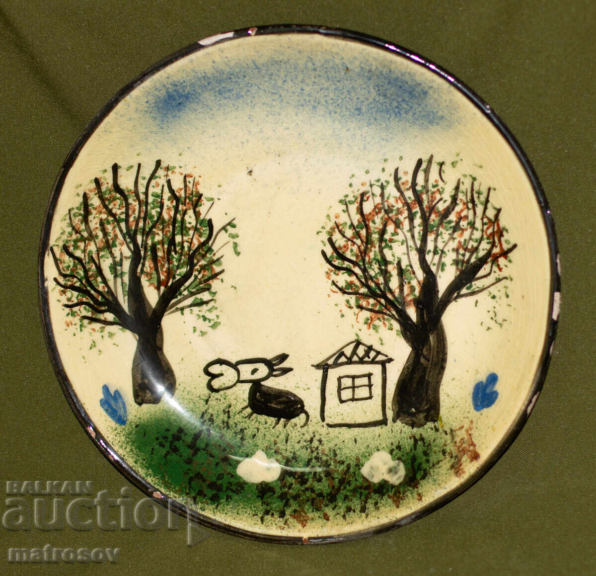 Χειροποίητο διακοσμητικό κεραμικό πιάτο με τιμή 120.00 BGN | € 61.36