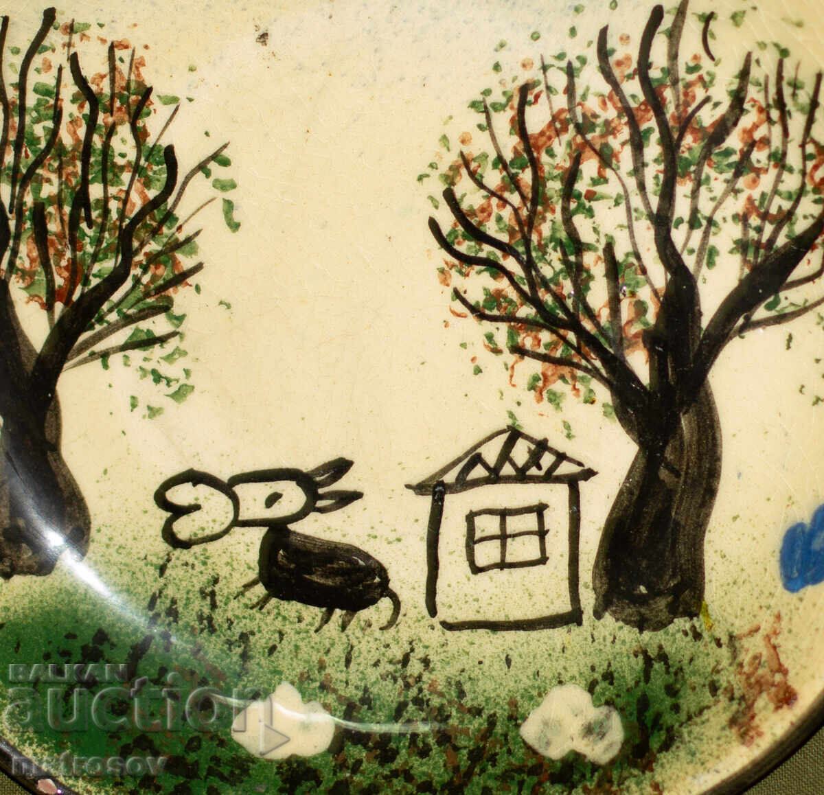 Χειροποίητο διακοσμητικό κεραμικό πιάτο - 5