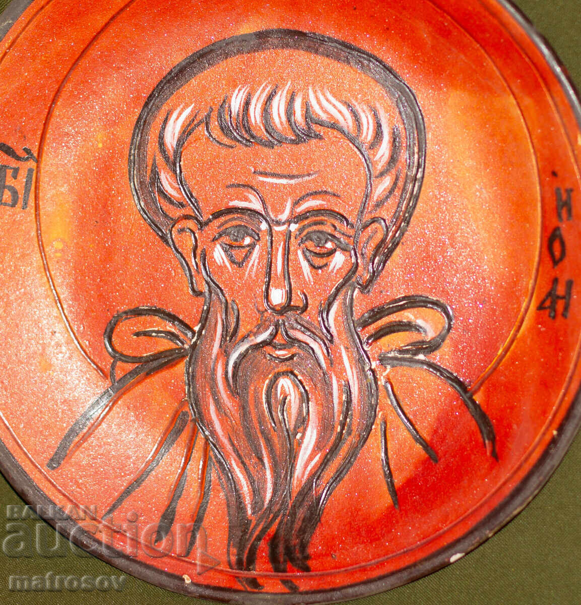 Доставка на Ръчно рисувана декоративна керамична чиния