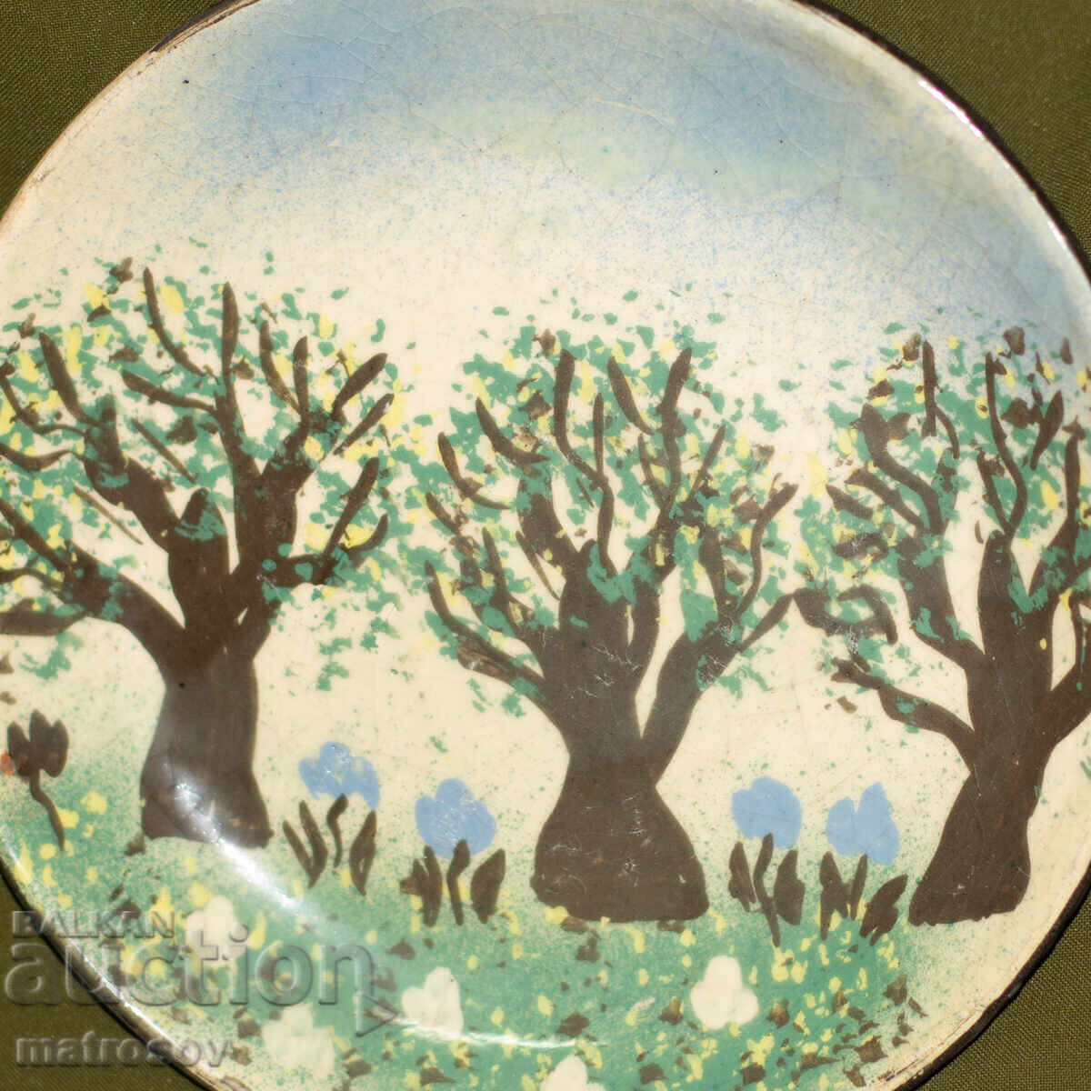 Παράδοση Χειροποίητο διακοσμητικό κεραμικό πιάτο