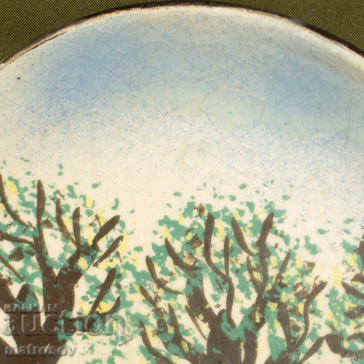 Χειροποίητο διακοσμητικό κεραμικό πιάτο - 5