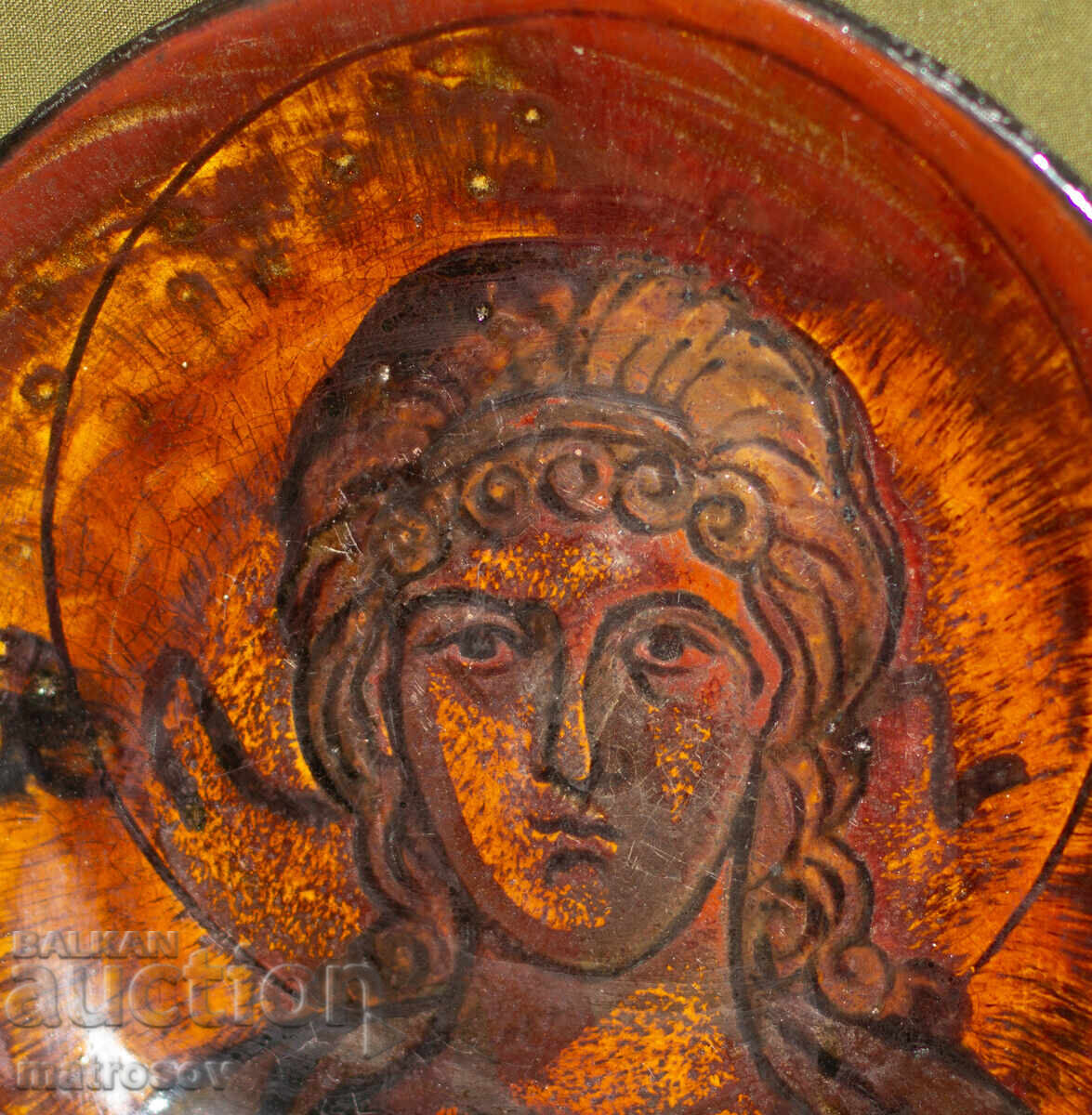 Δημοπρασία Χειροποίητο διακοσμητικό κεραμικό πιάτο