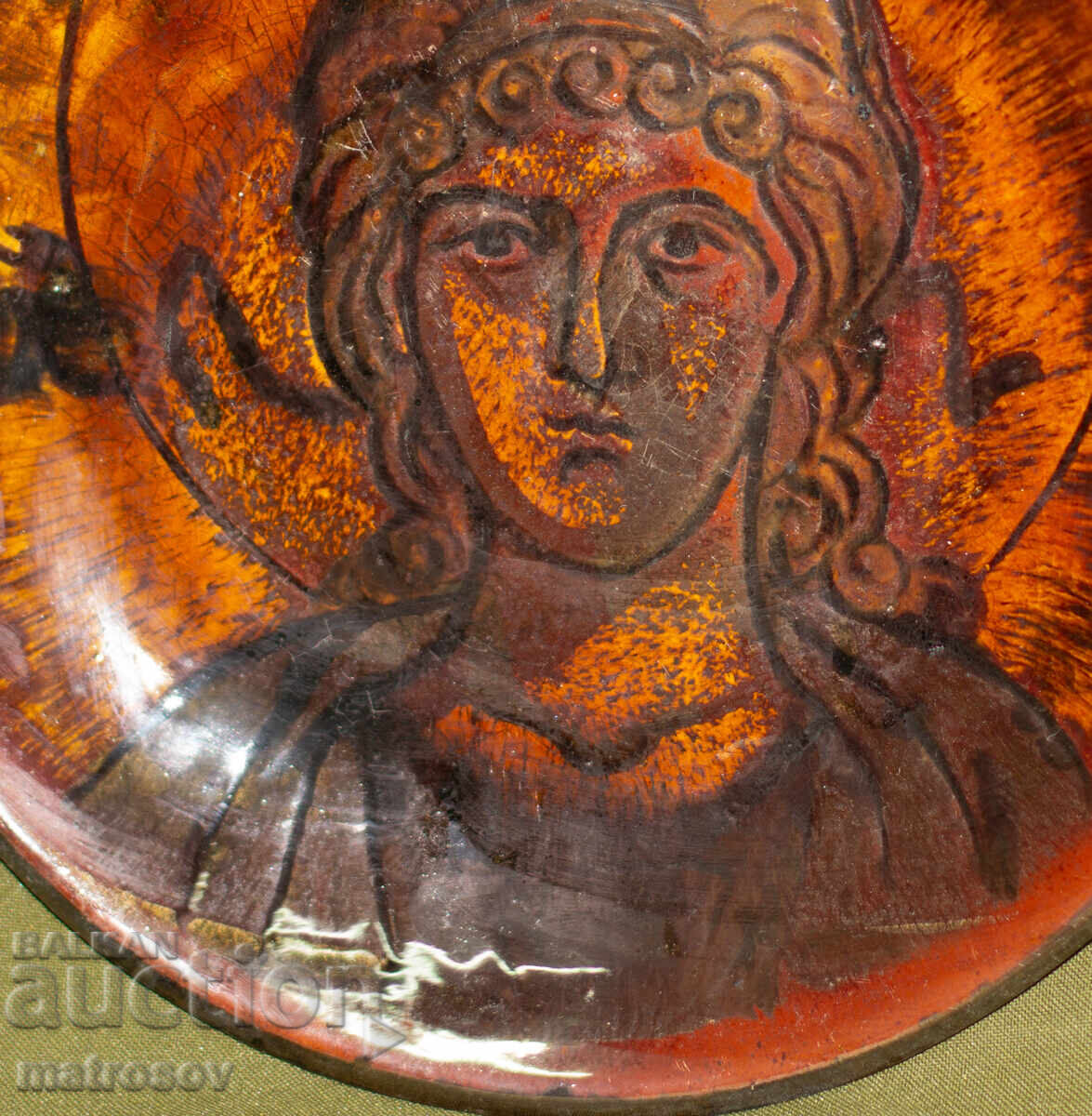 Παράδοση Χειροποίητο διακοσμητικό κεραμικό πιάτο