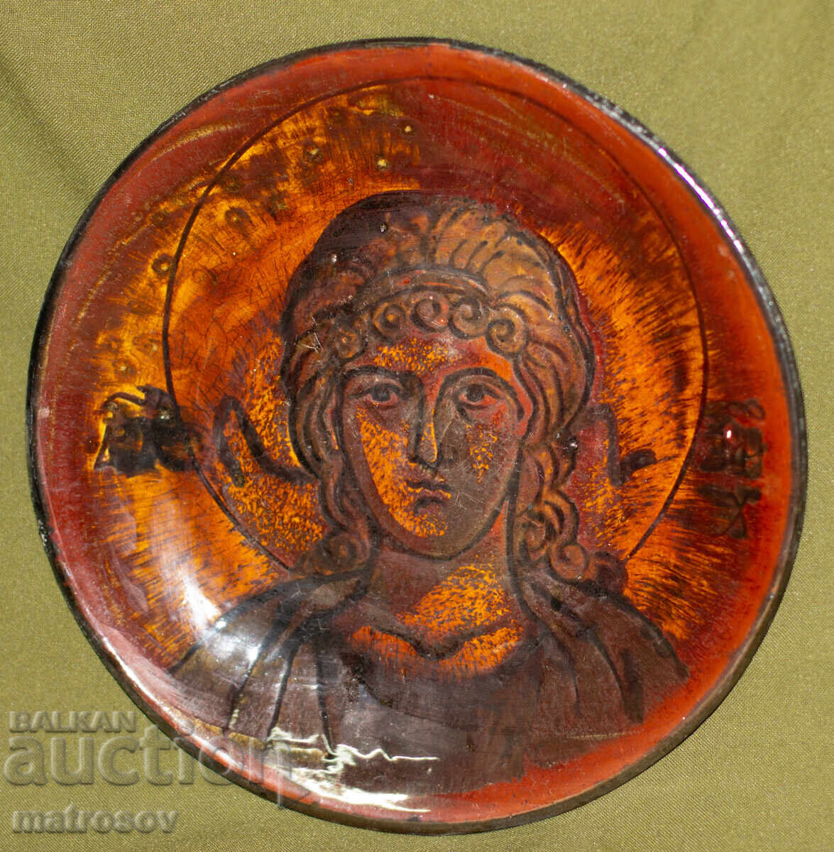 Χειροποίητο διακοσμητικό κεραμικό πιάτο