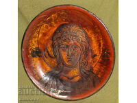 Farfurie ceramică decorativă pictată manual