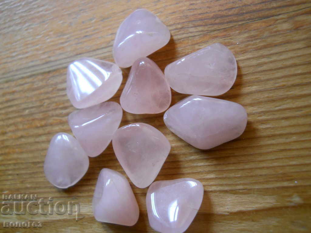 Rose quartz - 10 pcs with price 10.00 BGN | € 5.11
