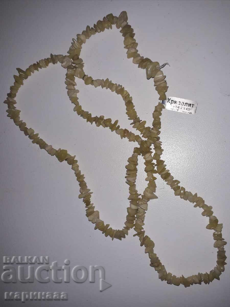 NECKLACE. CHRYSOBERYL with price 7.00 BGN | € 3.58 NECKLACE. CHRYSOBERYL with price 7.00 BGN | € 3.58