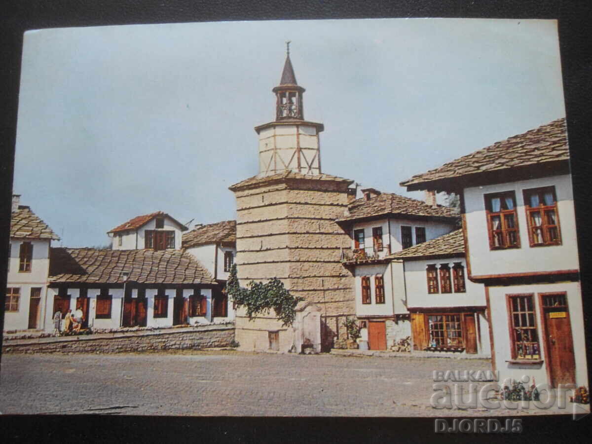 ТРЯВНА - часовниковата кула, Стара картичка ТРЯВНА - часовниковата кула, Стара картичка