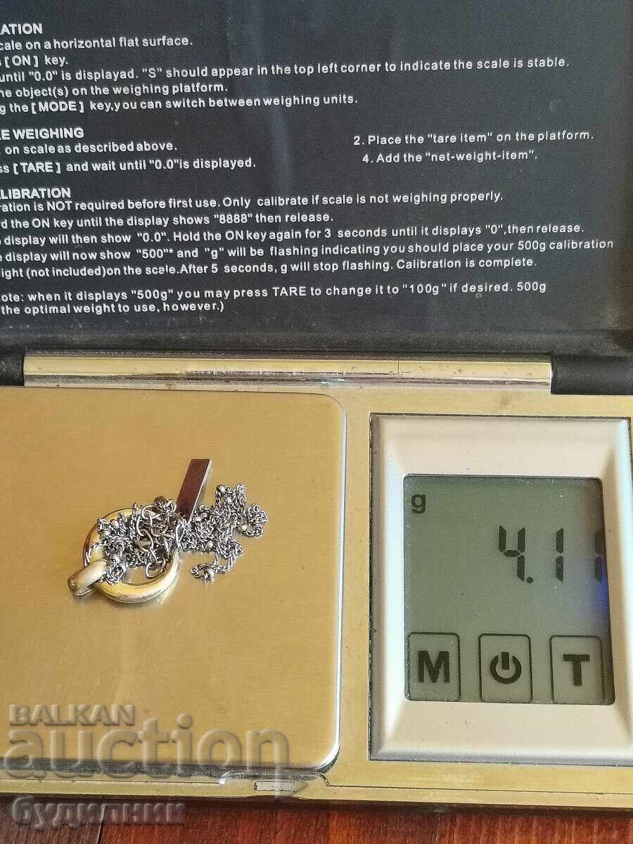 Silver chain with pendant. 925 Sterling Silver. From 44 to 51cm. For sale - 5 Silver chain with pendant. 925 Sterling Silver. From 44 to 51cm. For sale - 5