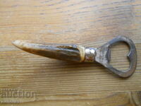 Vechi deschizător de sticle cu mâner din corn de căprior - Germania