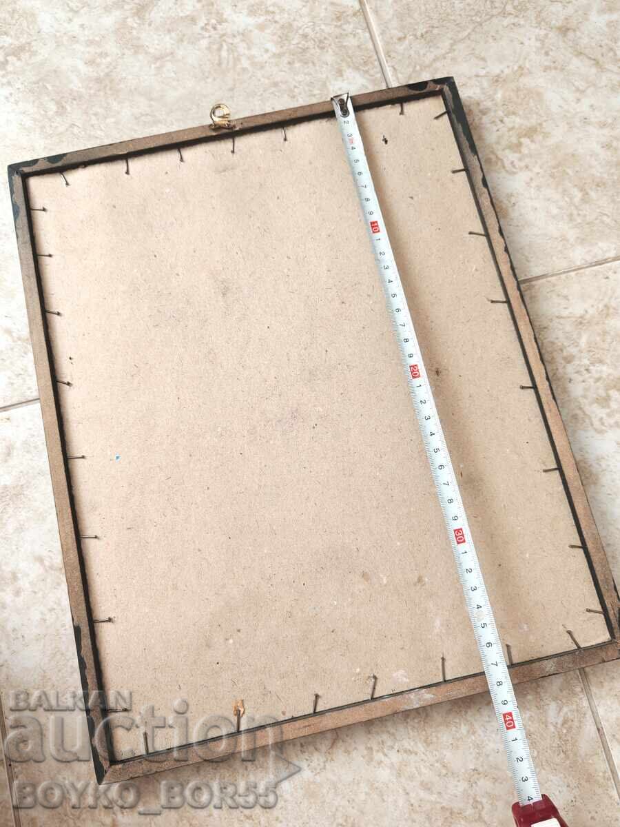 Delivery of Old Painting Graphic Art. Artist Valentin Goleshev