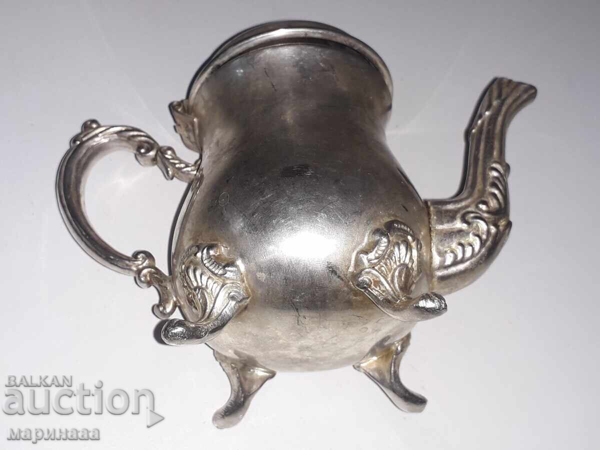 Auction  Antique Teapot. Silver-plated Bronze